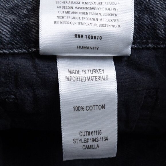 Citizen Of Humanity Camilla Frayed Hem Ripped Shorts Karma Gray Denim Jorts - Picture 16 of 16